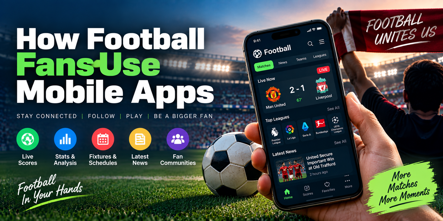 How Football Fans Use Mobile Apps